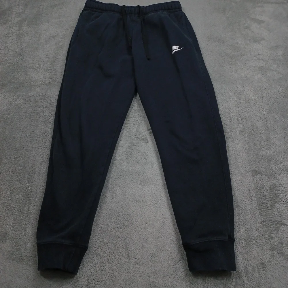 Nike Pants Mens Medium Black Pockets Cotton Blend Activewear Casual A3